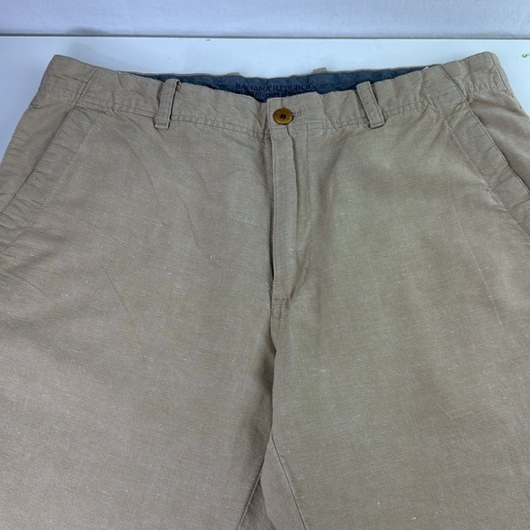 Banana Republic Women's Relaxed Fit Linen Blend Casual Pants - Picture 2 of 15